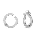 Love in Verona Earrings in 18kt White Gold with Diamonds