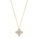 Princess Flower Pendant with Diamonds