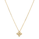 Princess Flower Pendant with Diamonds