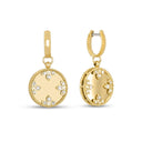 Venetian Medallions Earrings in 18kt Yellow Gold with Diamonds