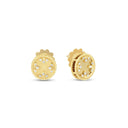 Venetian Medallions Earrings in 18kt Yellow Gold with Diamonds