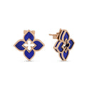 Venetian Princess Earrings in 18kt Rose Gold with Lapis