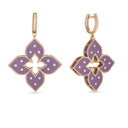 Venetian Princess Earrings in 18kt Rose Gold with Diamonds and Titanium