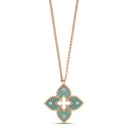 Venetian Princess Pendant with Diamonds and Green Titanium