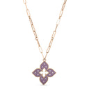 Venetian Princess Pendant in 18kt Rose Gold with Diamonds and Pink Titanium