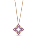 Venetian Princess Pendant with Diamonds and Pink Titanium