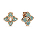 Venetian Princess Earrings in 18kt Rose Gold with Diamonds and Titanium