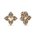 Venetian Princess Earrings in 18kt Rose Gold with Diamonds and Titanium