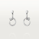 Belle Vante Juste un Clou Double Earrings 18k White Gold