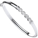 Silver Baby Cubic Zirconia Bangle
