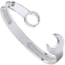 Silver Vintage Design Spanner Gents 9mm Bangle