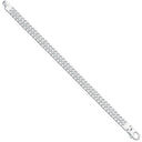 Silver Ladies Double Link Curb Bracelet