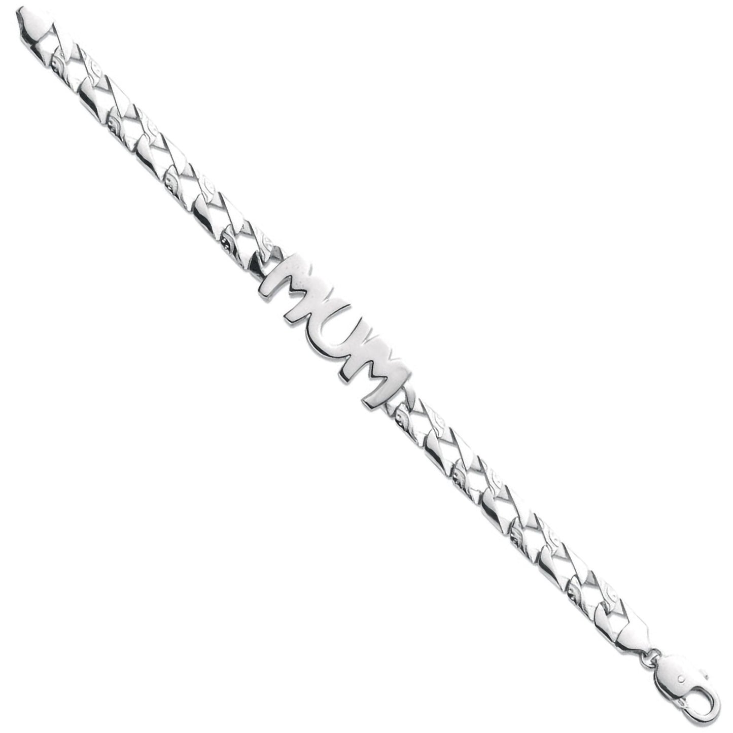 Silver Mum Bracelet - Silver