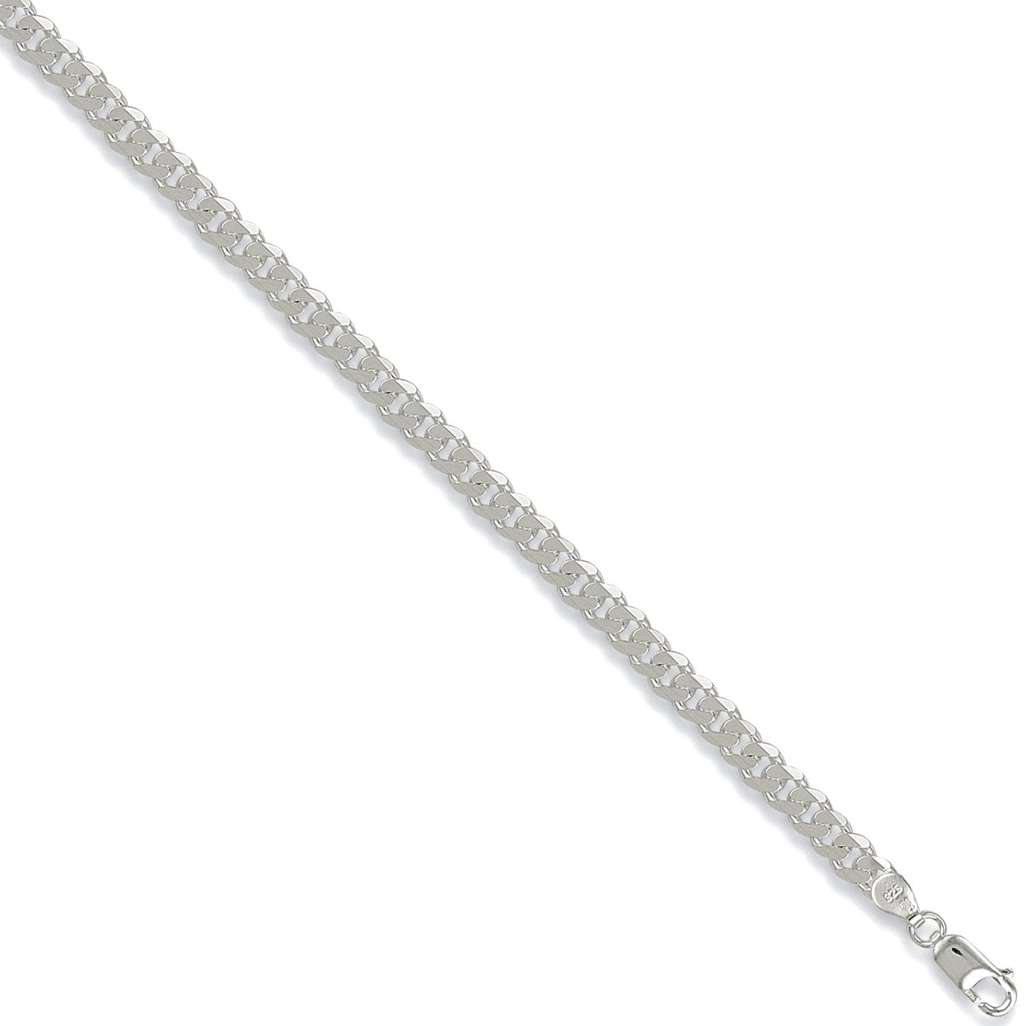 Silver 5.5mm Curb Chain - Silver