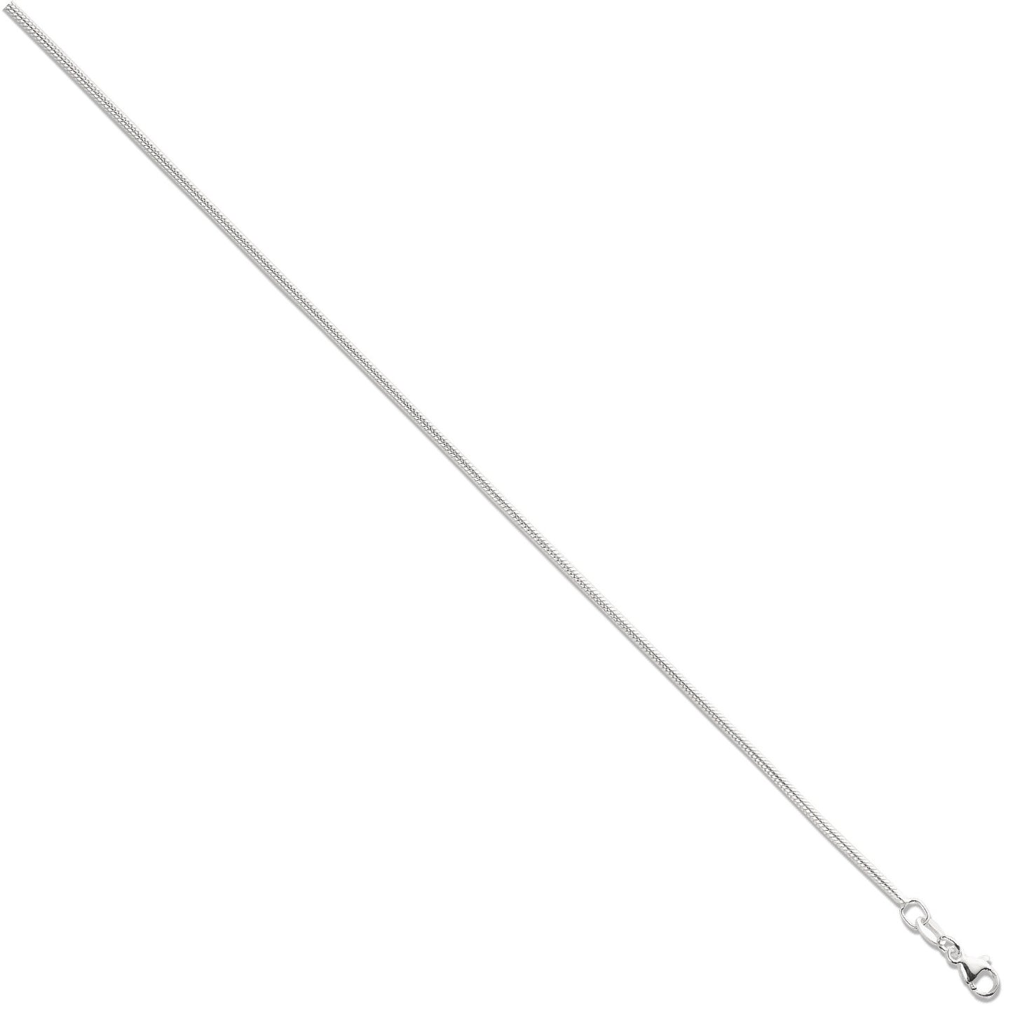 Silver 1.8mm Snake Chain - Silver