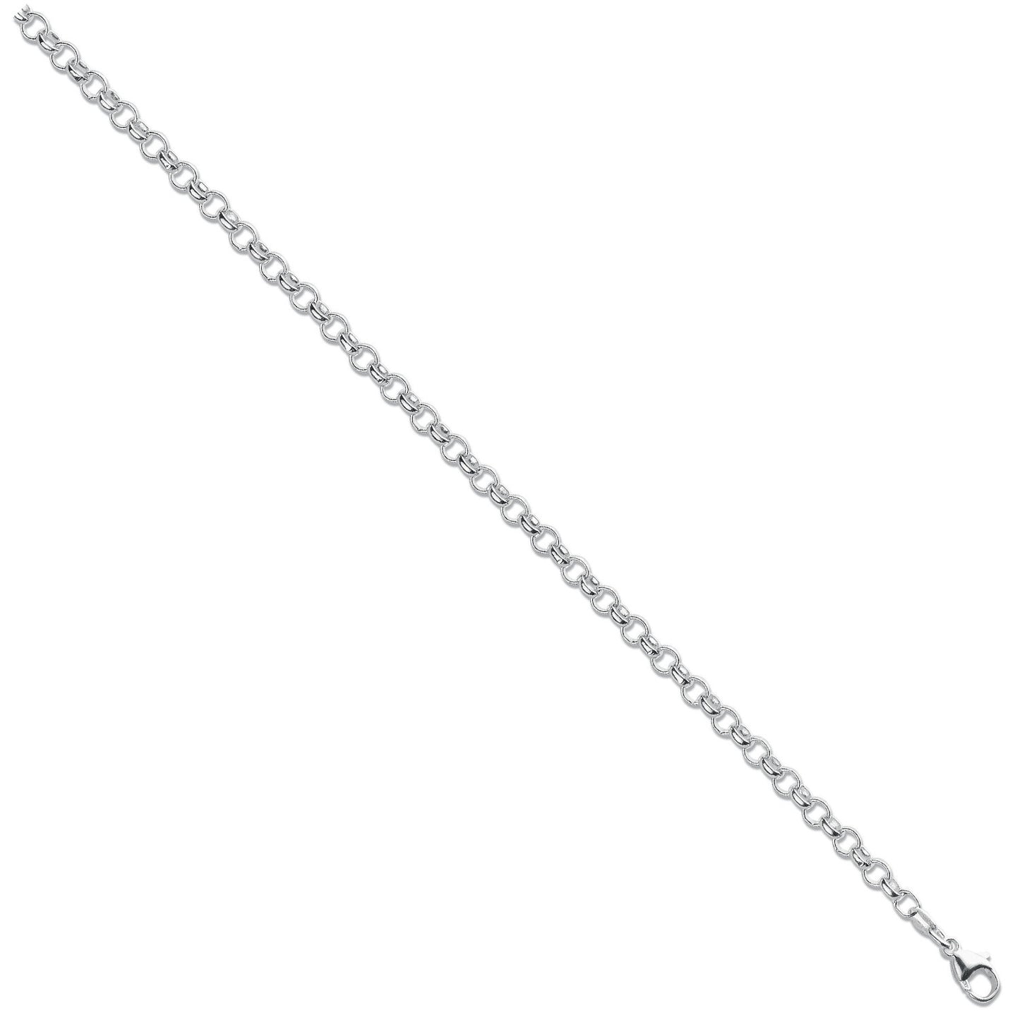 Silver 4.5mm Round Belcher Chain - Silver