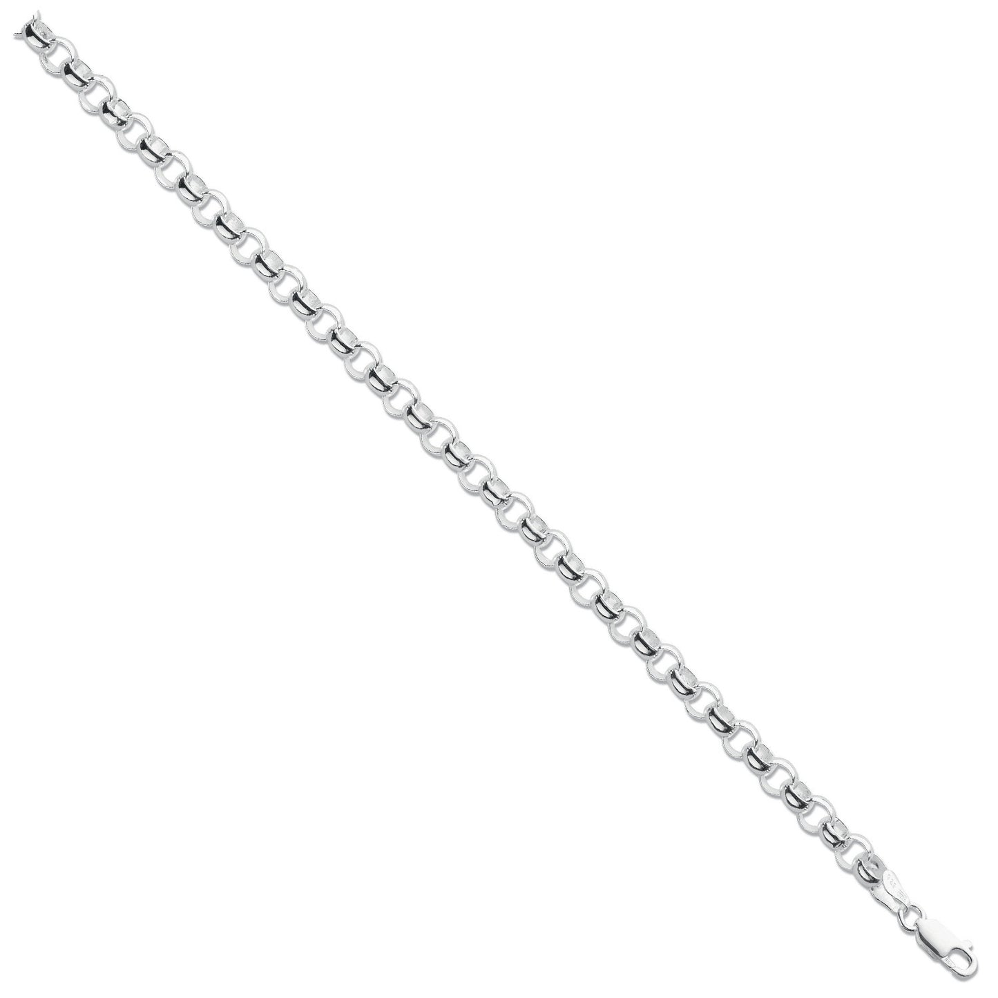 Silver 6mm Round Belcher Chain - Silver