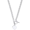 Silver Heart T-Bar Collarette