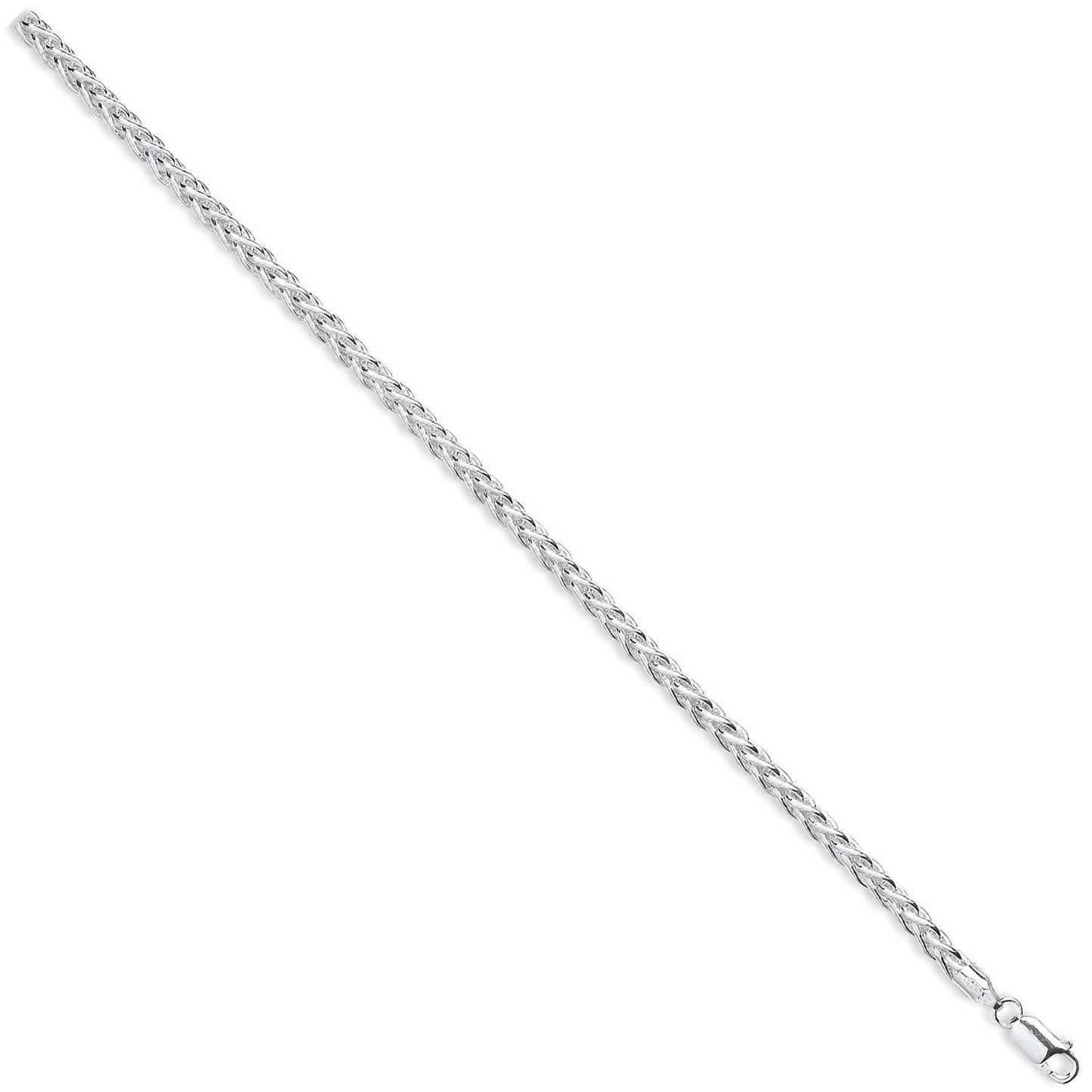 Silver 4.2mm Hollow Spiga Chain - Silver