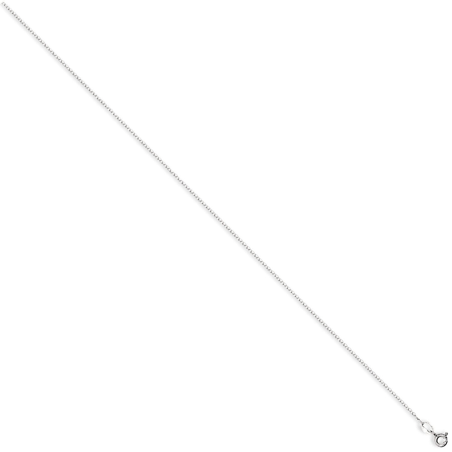 Silver 1.2mm Diamond Cut Belcher Chain - Silver