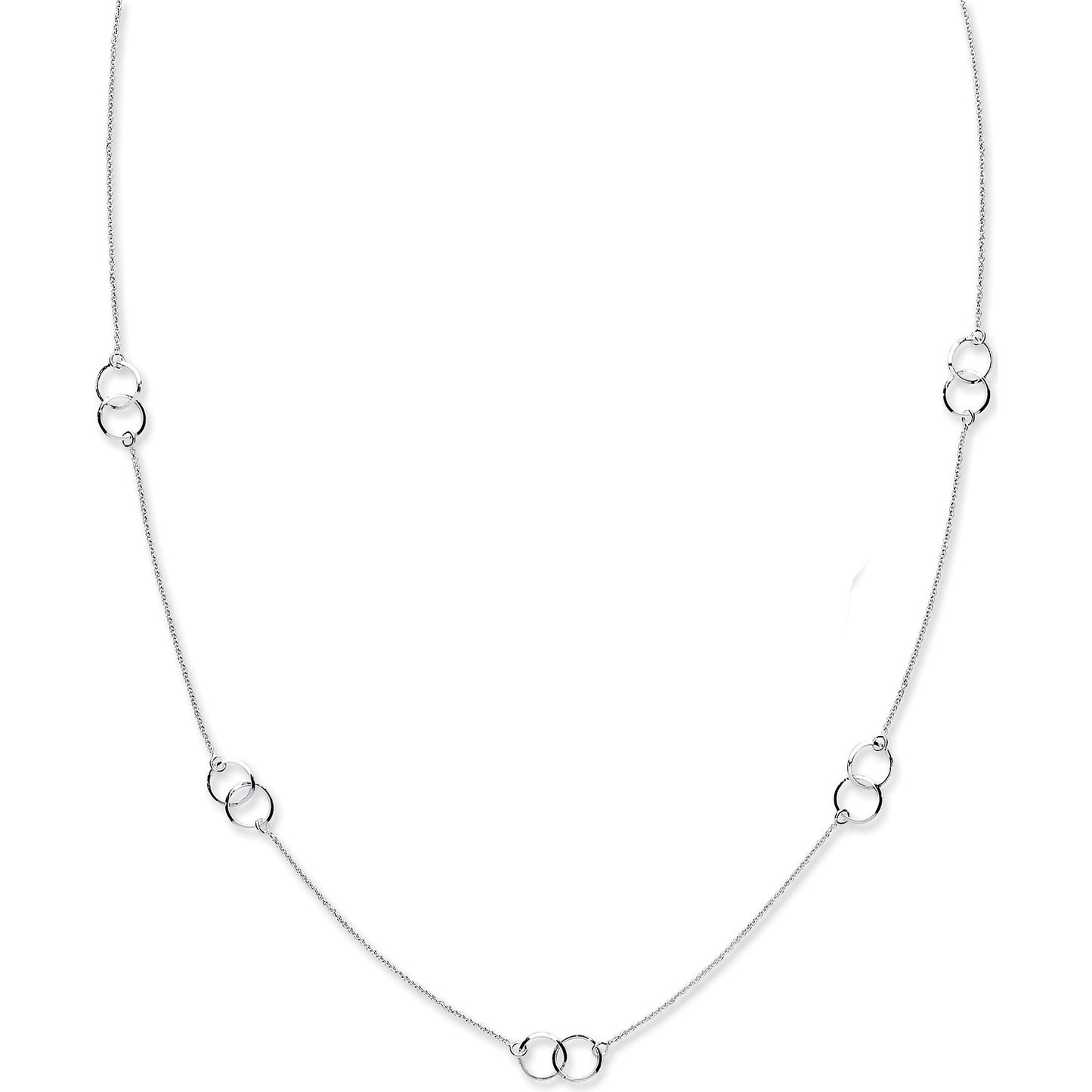 Silver Fancy Chain 34" - Silver