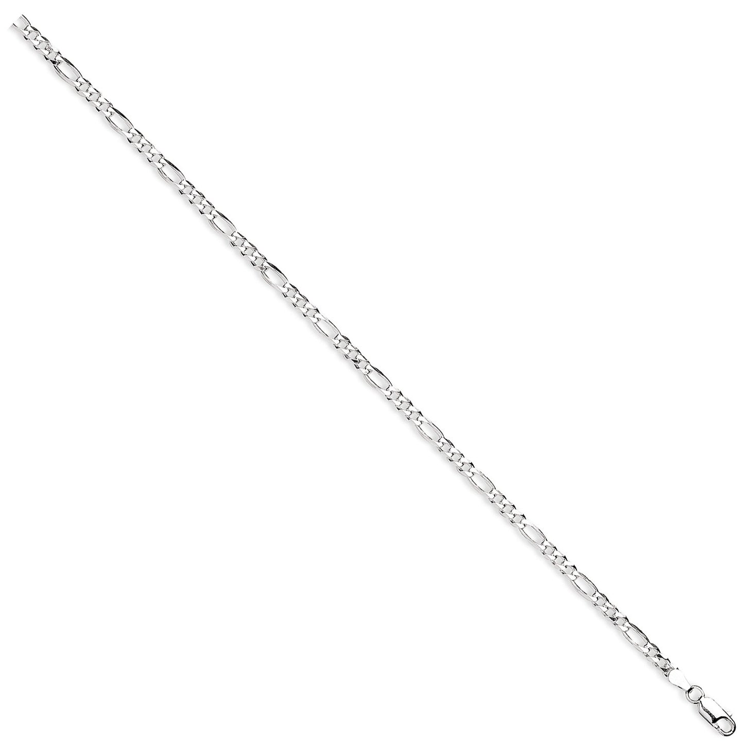 Silver 4mm Figaro Chains/Bracelet - Silver