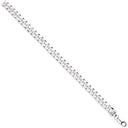 Silver 8.5mm Dome Cuban Link Chain/Gents Bracelet