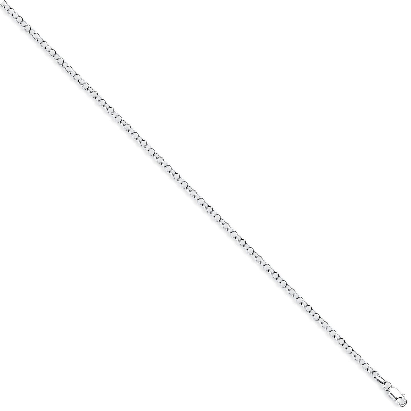 Silver 3mm Round Belcher Chain - Silver