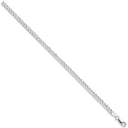 Silver 5mm Flat Pave Curb Chain