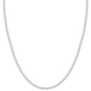 Silver 2.4mm 17" Tennis Cubic Zirconia Chain