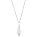 Silver Feather Necklace 16"