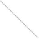Silver 5mm Coffee Beans Link Chain