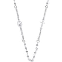 Silver Rosary Beads 18" Chain