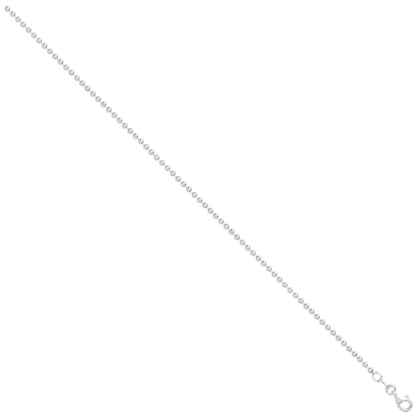 Silver 2mm Ball Bead Chain - Silver