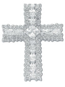 Silver Fancy Cubic Zirconia Cross