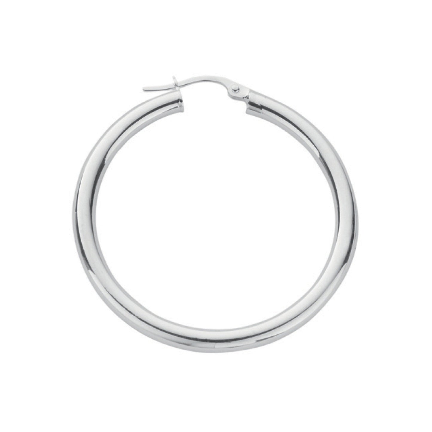 Silver Hoop Earrings - Silver