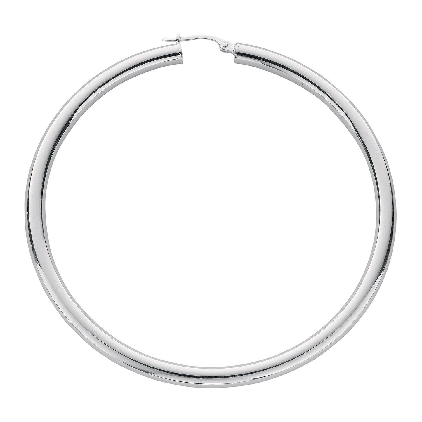 Silver Hoop Earrings - Silver