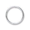 Silver 14mm Plain Hinged Sleepers