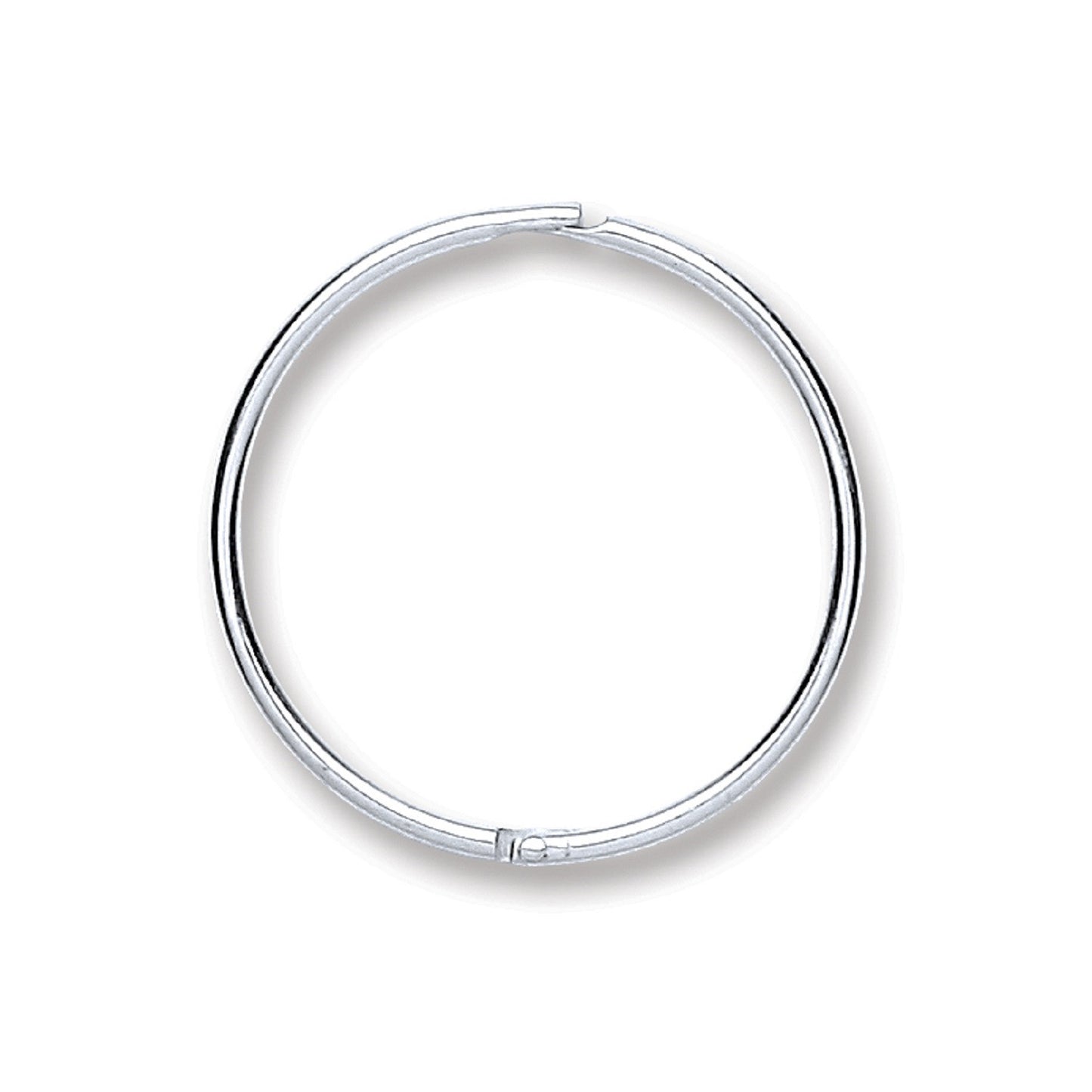 Silver 16mm Plain Hinged Sleepers - Silver