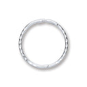 Silver 14mm Diamond Cut Hinged Sleepers