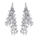 P/P Silver Tassel Drop Earrings