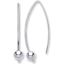 Silver Two Pin Earrings