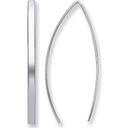 Silver Two Pin D-Shape Earrings