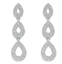Silver Fancy Cubic Zirconia Drops