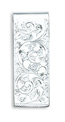 Silver Engraved Money Clip