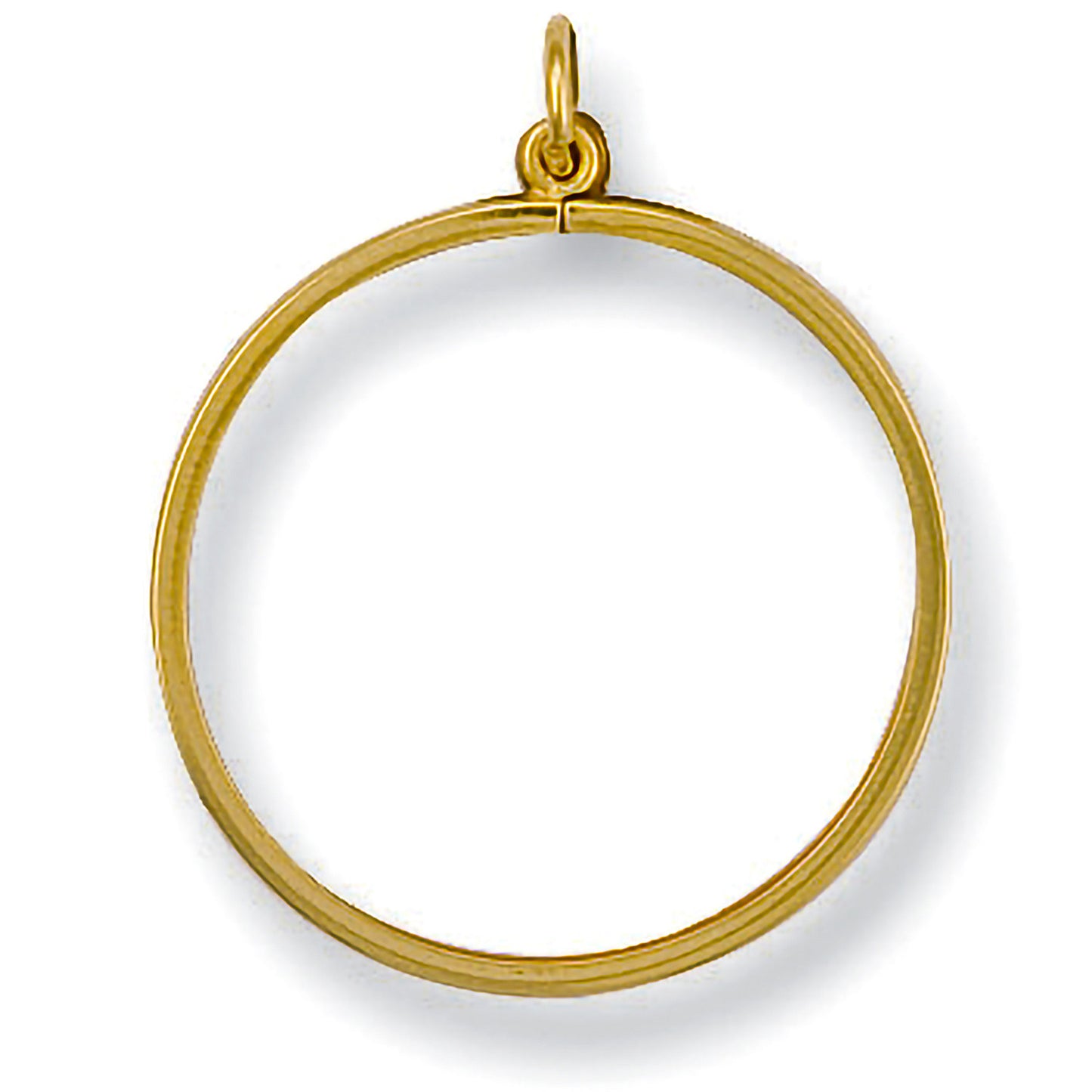 Yellow Gold Full Plain Sovereign Pendant Mount - 9ct Gold