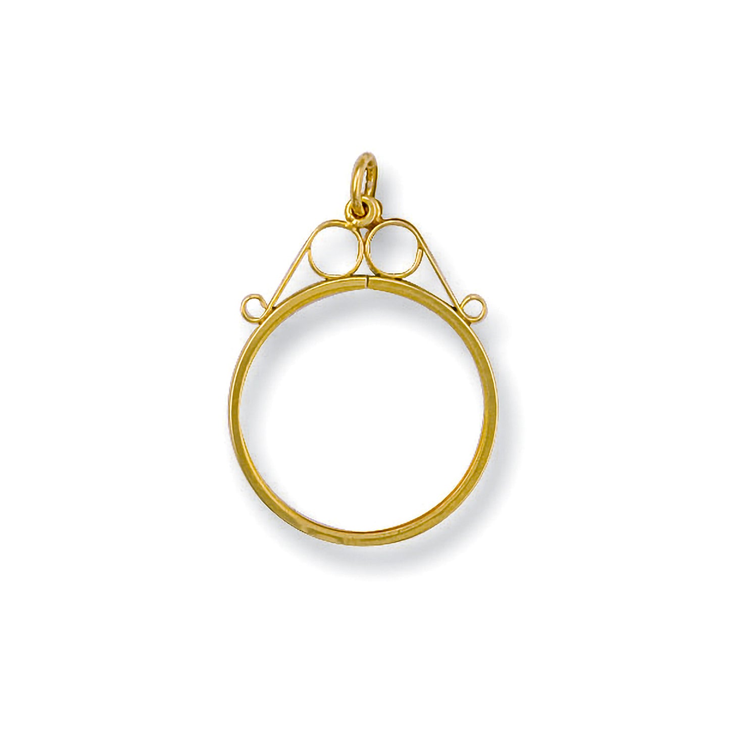 Yellow Gold 1/10 Scroll Top Sovereign Pendant - 9ct Gold