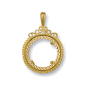 Yellow Gold (Half) Fancy Sovereign Pendant