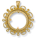 Yellow Gold (Full) Fancy Sovereign Pendant