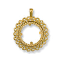 Yellow Gold (Half) Fancy Sovereign Pendant